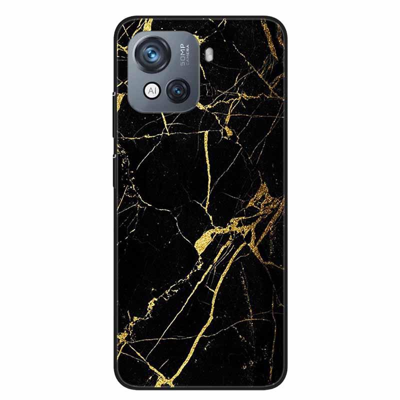 For Blackview Oscal C80 Case C 80 Marble Printing TPU Silicon Soft Phone Covers for Oscal C80 OscalC80 Back Cases Black Shells