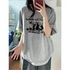 2026 We Out Here Funny Bigfoot Cryptid UFO Abduction Printed Tops Summer Comfortable and loose Unisexs and Womens Tshirts