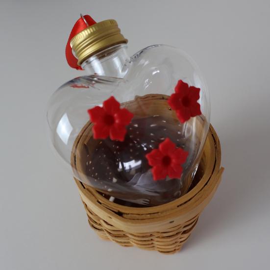 Mason Jar Hummingbird Feeder for Outdoors Hanging Leak Proof Hummingbird Feeder with 3 Feeding Ports for Patio Garden Decor