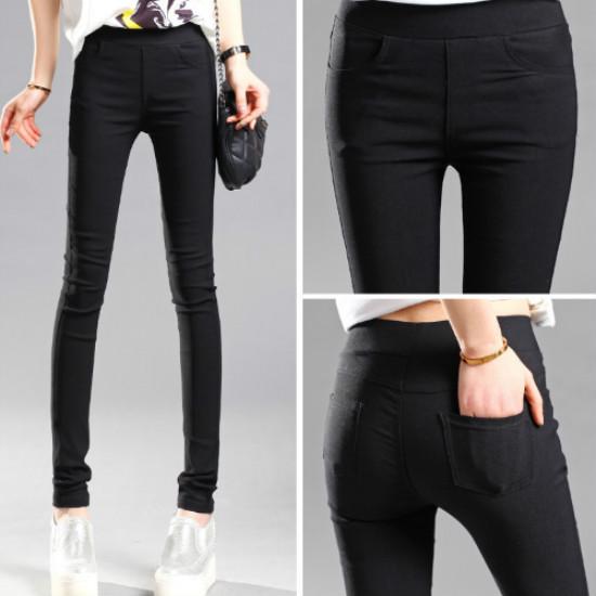Women Elastic Casual Stretch Skinny Leggings Pencil Pants Slim Pants
