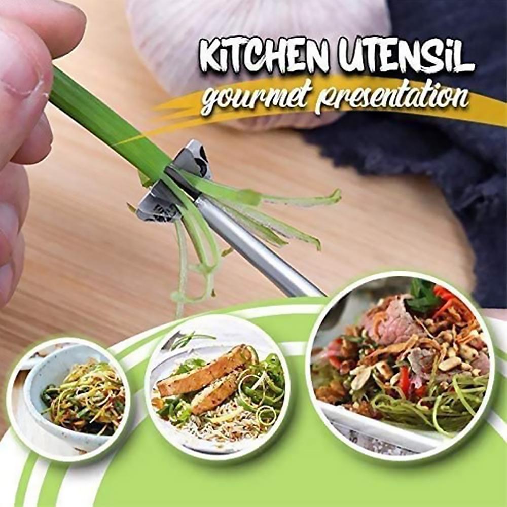 Stainless Steel Plum Blossom Onion Cutter Super Fine Green Onion Shredded Cutter Slicer Kitchen Tools Accessories Supplies