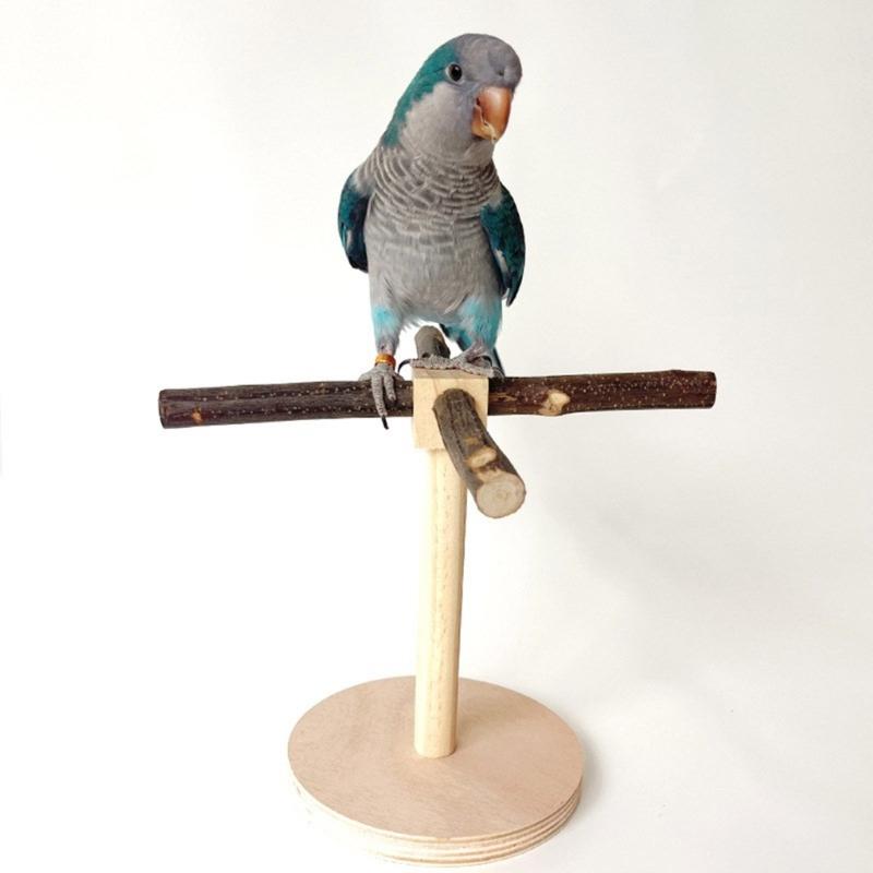Деревянная жердочка для птиц, вращающаяся молярная подставка для попугаев, припасы для корелл, жердочки-скребки для маленьких и средних попугаев