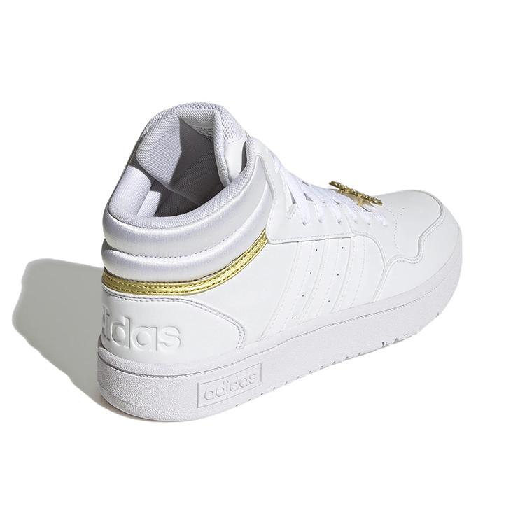 adidas Кроссовки Hoops 3.0 Mid Classic 'Золотой металлик' Женские GY4752