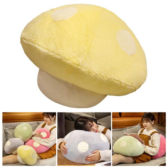 Декоративная подушка Мягкая удобная креативная яркая цветная плюшевая кукольная подушка с грибами, товары для дома