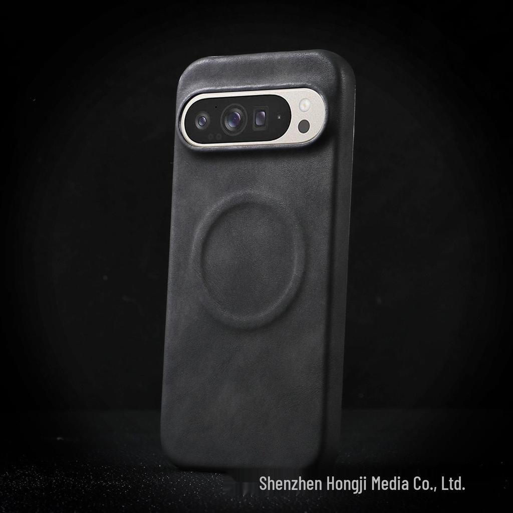 Магнитный чехол-полуобложка из кожи ягненка с защитой от падения для Google Pixel 10