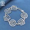 925 Sterling Silver Wave Whorl Bracelet Jewelry