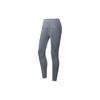 Training Series Solid Color High Elasticity Mid Waist Butt Lifting Nine Point Sports Pants Women Pants Dark-Gray 162457303-3
