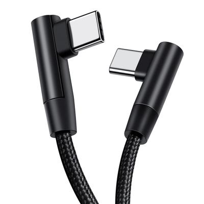 0.25/0.5/1/2/3 м 3А Быстрая зарядка 90 градусов USB Type C к USB C Кабель PD Для iPhone 15 16 Samsung Xiaomi Macbook