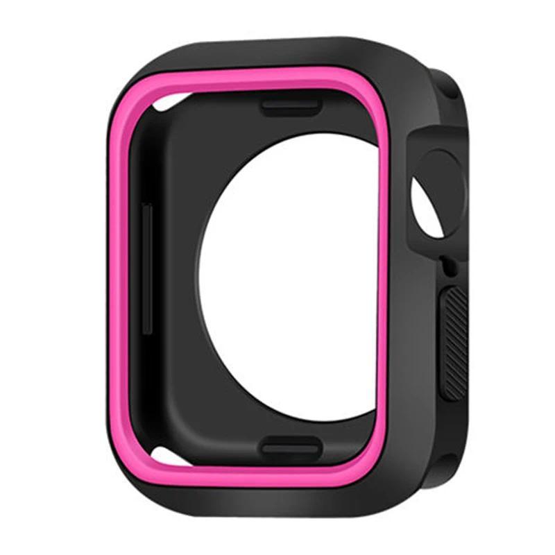 Чехол для Apple Watch 9 8 7 6 SE 5 3 Бампер Защитная крышка Чехол Аксессуары IWatch 42MM 41MM 38MM 45MM 44MM 40MM Чехол
