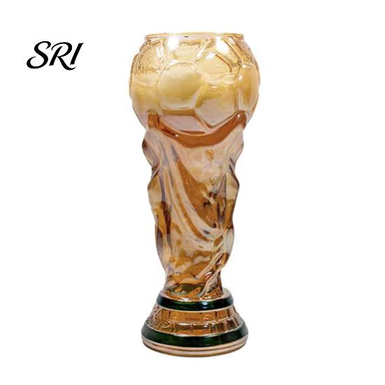 Durable Beer Mug Trophy Glass, 480ml Football Cup, Champion Shaped Soccer Party Gift for Lovers Glass