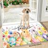 1Pcs Anti Fatigue Kitchen Rugs,   Bunnies Print Waterproof Non-Slip Thick Cushioned Kitchen Mat Heavy Duty Comfort Standing Mat for Kitchen