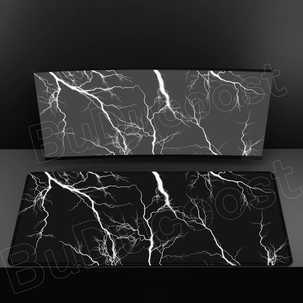 HD Коврик для мыши Молния Thunderbolt Игровые аксессуары Клавиатурная подставка Нескользящий резиновый коврик для стола Компьютерный офисный Большие коврики для стола
