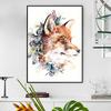 Full Round Diamond Embroidery Colorful Fox Diamond Painting Cross Stitch Rhinestone Home Decoration