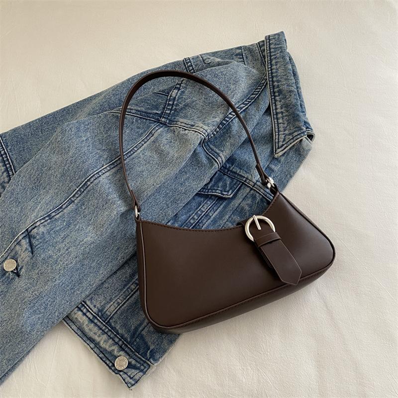 Underarm Bag Women'S High-Value Messenger Bag One Shoulder French Design Textured Baguette Bag Women'S Bag