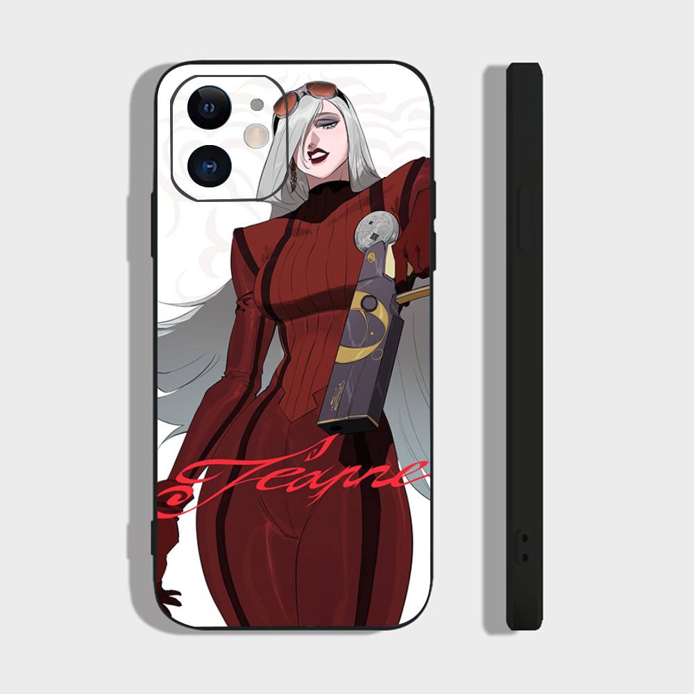 Чехол для телефона Jeanne Game B-BAYONETTA для IPhone 17 Air 16 15 14 13 Pro Max 11 12 Черный силиконовый чехол