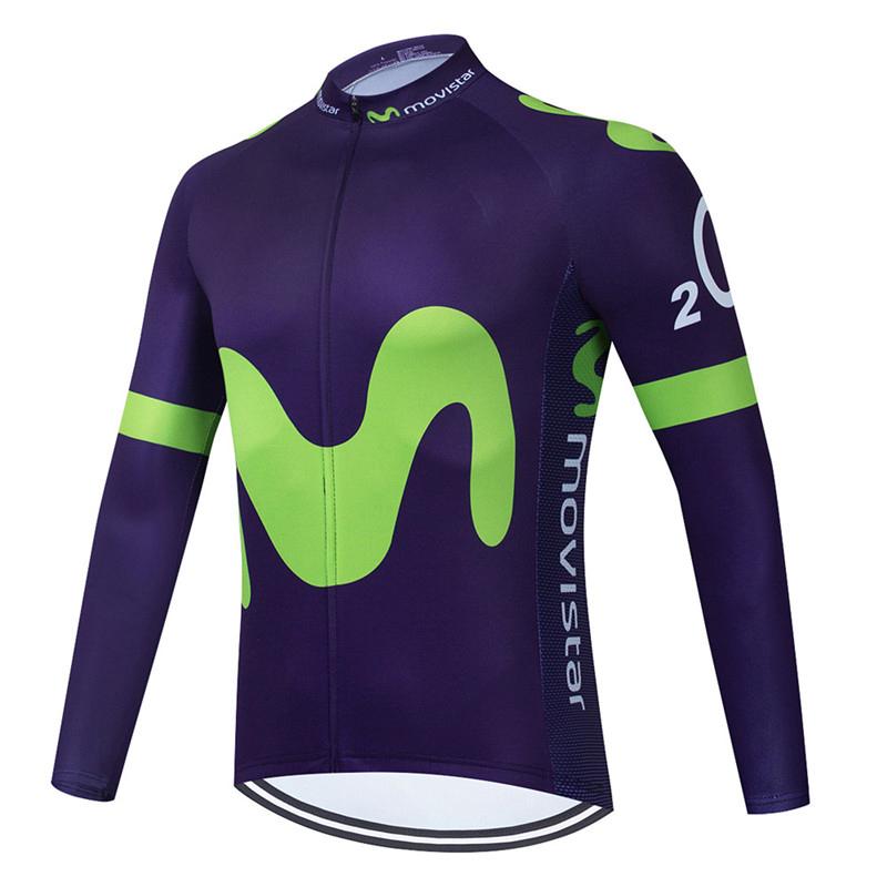 2026 Movistar Team Велосипедные джерси с длинным рукавом Ropa Ciclismo Maillot Велосипедная одежда Дышащая Mtb Велосипедная одежда
