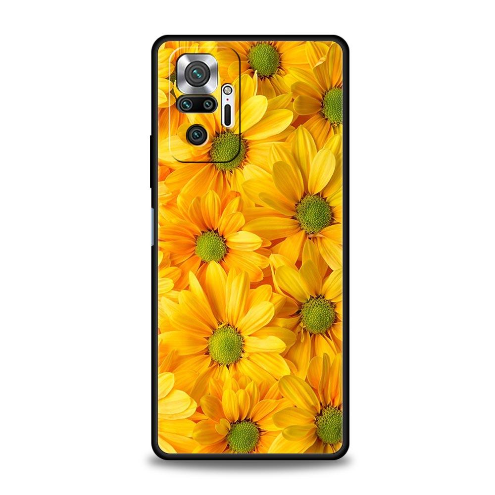 Чехол для телефона 'Красивые цветы и листья' для Xiaomi Redmi Note 14 13 12 5G 9S 9 10 11 Pro Plus 9T 14C 13C 12C 10C 9C 9A Мягкий чехол