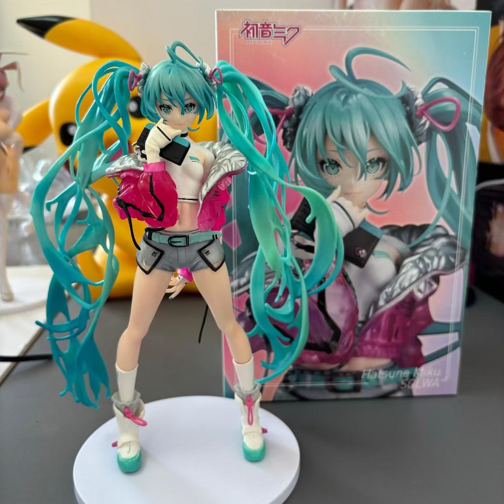 Hatsune Miku Красивая девушка Модные фигурки певиц Модель игрушки Красивая девушка