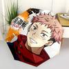 1 шт. Зонт с логотипом Геней Рёдан из Jujutsu Kaisen: Автоматическое открытие/закрытие, Портативная 3-складная конструкция, Железный каркас с 8 спицами, Уличный зонт, Идеальный подарок