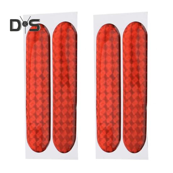 4 шт./компл. автомобильная светоотражающая наклейка 3D эпоксидная самоклеящаяся атмосферостойкая высокая яркость предупреждение о безопасности авто наклейка на дверь автомобильные принадлежности