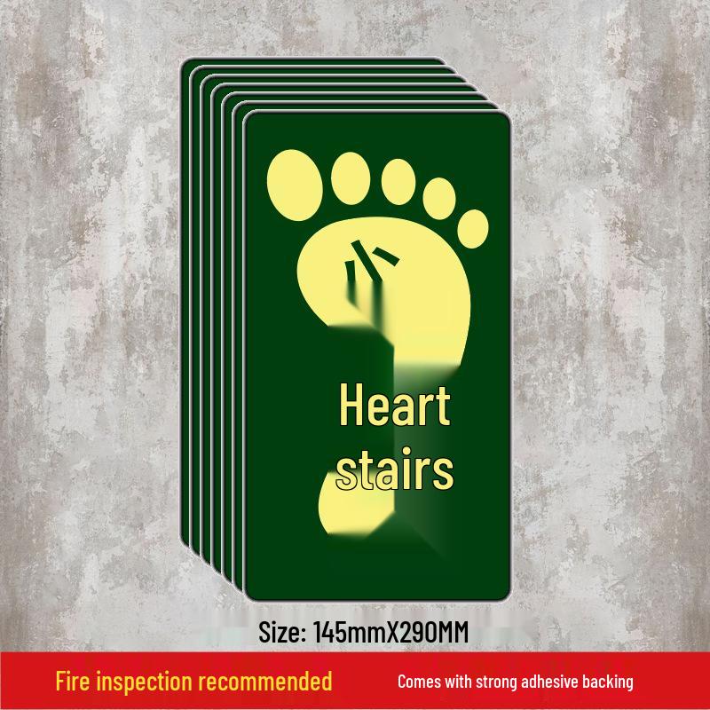 Luminous Self-Adhesive Floor Sticker for Fire Exit and Evacuation Pathway