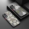 Tpu Matte For Xiaomi Redmi Note 12 7 8 9 8t 11t 8 10 Pro 9s 10s 11 11s For Mi 9a 9 9c 9t 10 10c 12c K40 White Flower