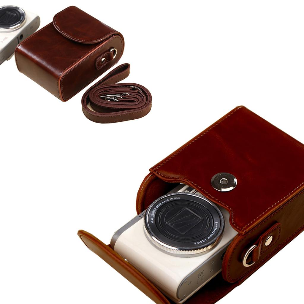 NOUKAJU Case, Cover, Camera Bag, Storage Bag for KODAK PIXPRO FZ55. Drop-proof, Scratch-resistant, Shockproof, and Dustproof. (Brown)