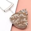 Dendritic Agate Drusy Gemstone Mother's Day Silver Jewelry Necklace 20 In
