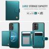 For Samsung Galaxy A34 5G Case JEEHOOD J09 RFID Blocking Card Holder Leather Back Phone Cover Magnetic Case