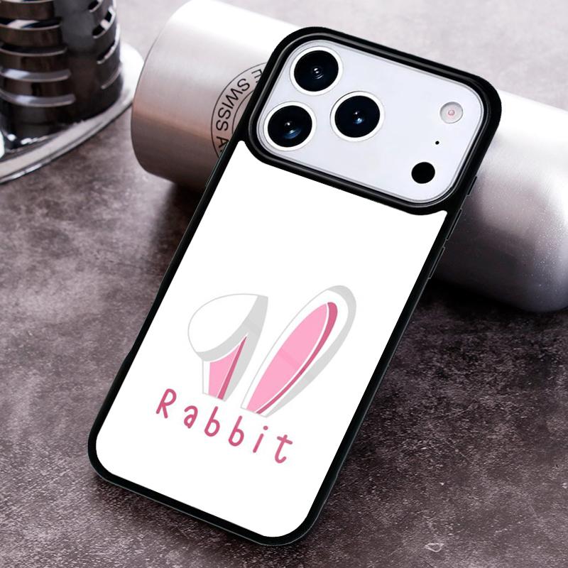 Чехол для телефона с ушками кролика для iPhone 17 16 15 14 13 12 11 Pro Max Plus 17Air Мягкий силиконовый чехол