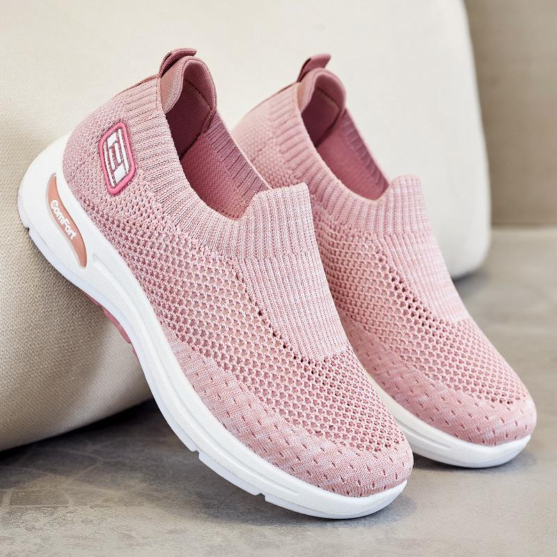 Shoes Women's Summer New Casual Socks Mesh Shoes Soft-soled Sports Shoes Women