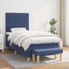 VidaXL Divan Bed with Mattress Blue 90x200 Cm Fabric - Model 3137291