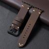 Ретро Ремешок из Коровьей Кожи Первого Слоя для Apple Apple Watch8 Печатный Ремешок для Часов 49мм Мужской Наручный Ремешок
