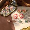 Новые китайские серьги-цветы Новая серия серег-гвоздиков с жемчугом в стиле Ся Барокко, эмаль, серьги для женщин, высокого класса