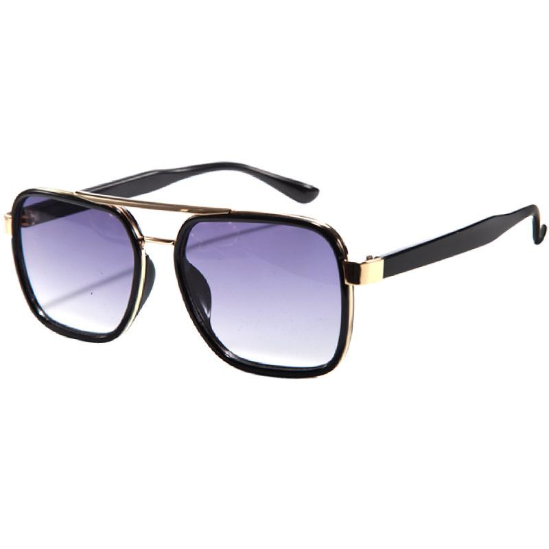 Новые высококлассные модные солнцезащитные очки с квадратной оправой и двойной перекладиной для мужчин и женщин, устойчивые к УФ-излучению, универсальные солнцезащитные очки M5240