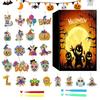 Advent Calendar Halloween 2024 Colorful Scribble Board Painting Board Toy Advent Calendar For Kids 24 Days Halloween Advent