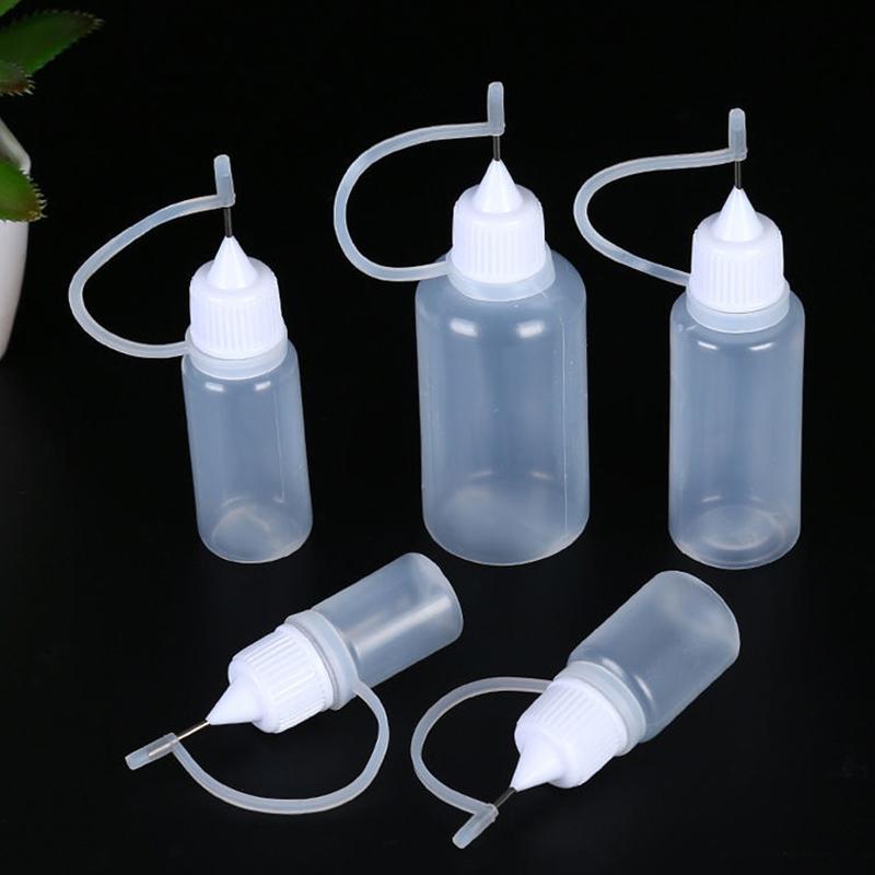 10 шт. пластиковых бутылок с иглами для красителя белого цвета, непрозрачные, доступны различные варианты