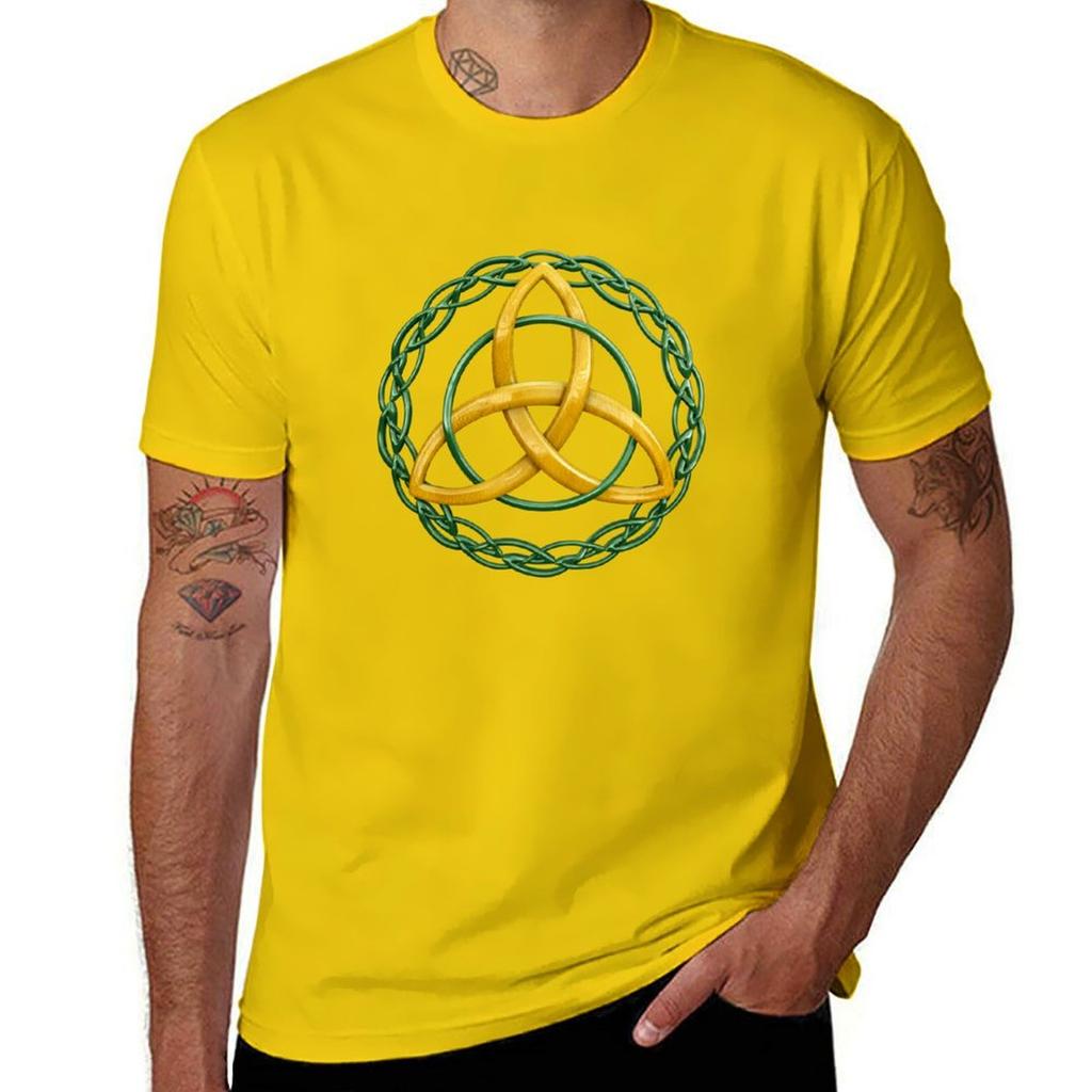 Celtic Trinity Knot Tshirt Sports Fans Hippie Clothes Boys Whites Blanks Heavy Weight T Shirts For Men