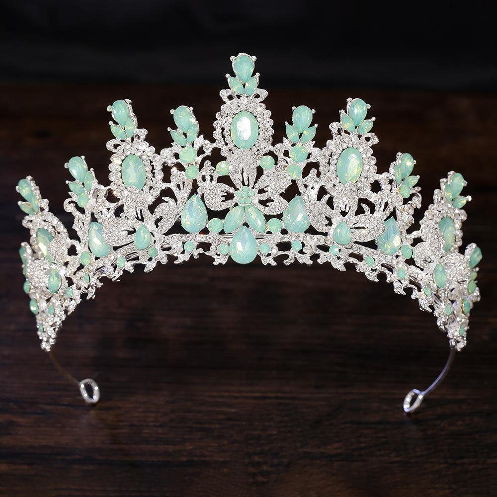 Золотой Цвет Шампанского Королевская Королева Стразы Свадебная Корона для Женщин Хрустальная Банкетная Диадема Вечеринка Костюм Украшения для Волос Аксессуары