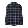 New Autumn and Winter Men's Long-sleeved Seamless Shirts, Fashionable, Versatile, Comfortable and Trendy Plaid Tops for Men