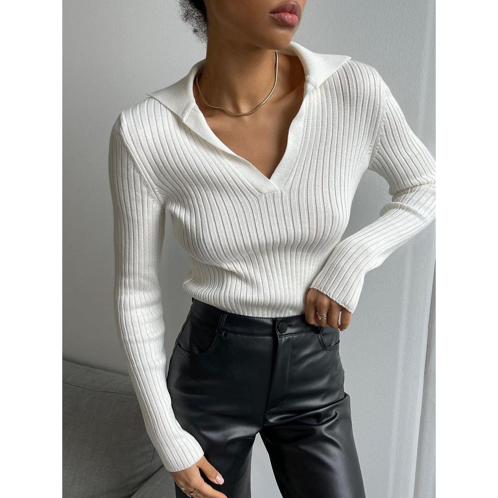 Осень и зима дорожные свитера Slim Fit Pit Stripe Base Pullover свитер женский джемпер с длинным рукавом трикотажные свитера Polo Neck Solid Slim Women свитера