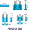 300PCS Car Fuses Assortment Kit, Micro & Mini & Standard Blade Fuse Kit, Universal Replacement Blade Fuses for Auto, Sedan, Boat, RV
