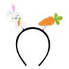 Повязка на голову с пасхальным кроликом, яркая цветная недеформирующаяся эластичная повязка на голову для весеннего праздника, аксессуары для волос