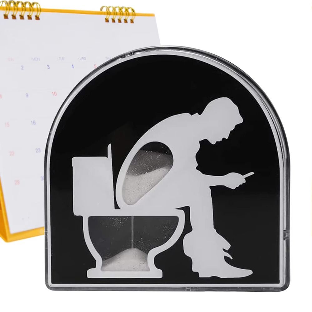 Туалет Форма песочные часы Таймер для туалета Забавный новинка Напоминание Таймер 5 минут Песочные часы для ванной