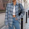 Autumn New Classic Plaid Thin Shirt Jacket for Women Loose Casual Versatile Cardigan Shirt