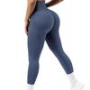 Ребристые штаны для йоги, женские леггинсы с высокой талией для спортзала, однотонные спортивные бесшовные женские леггинсы для фитнеса, тренировки для бега, колготки для тренировок с контролем живота