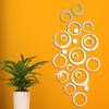 3D Circular Mirror Wall Sticker Self-Adhesive Acrylic Mirror Decals DIY Office Living Room Bedroom Decoration Art Wall Stickers