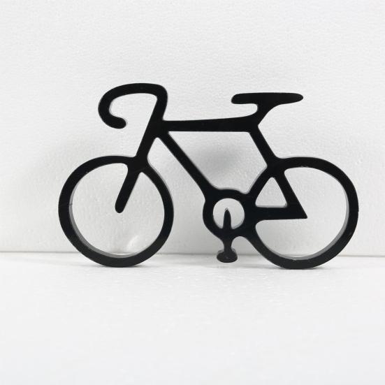 Minimalistic Bicycle Sculpture Abstract Wire Frame Road Mountain Bike Silhouette Statue Figurine Desktop Decoration Ornament Cyclist Present