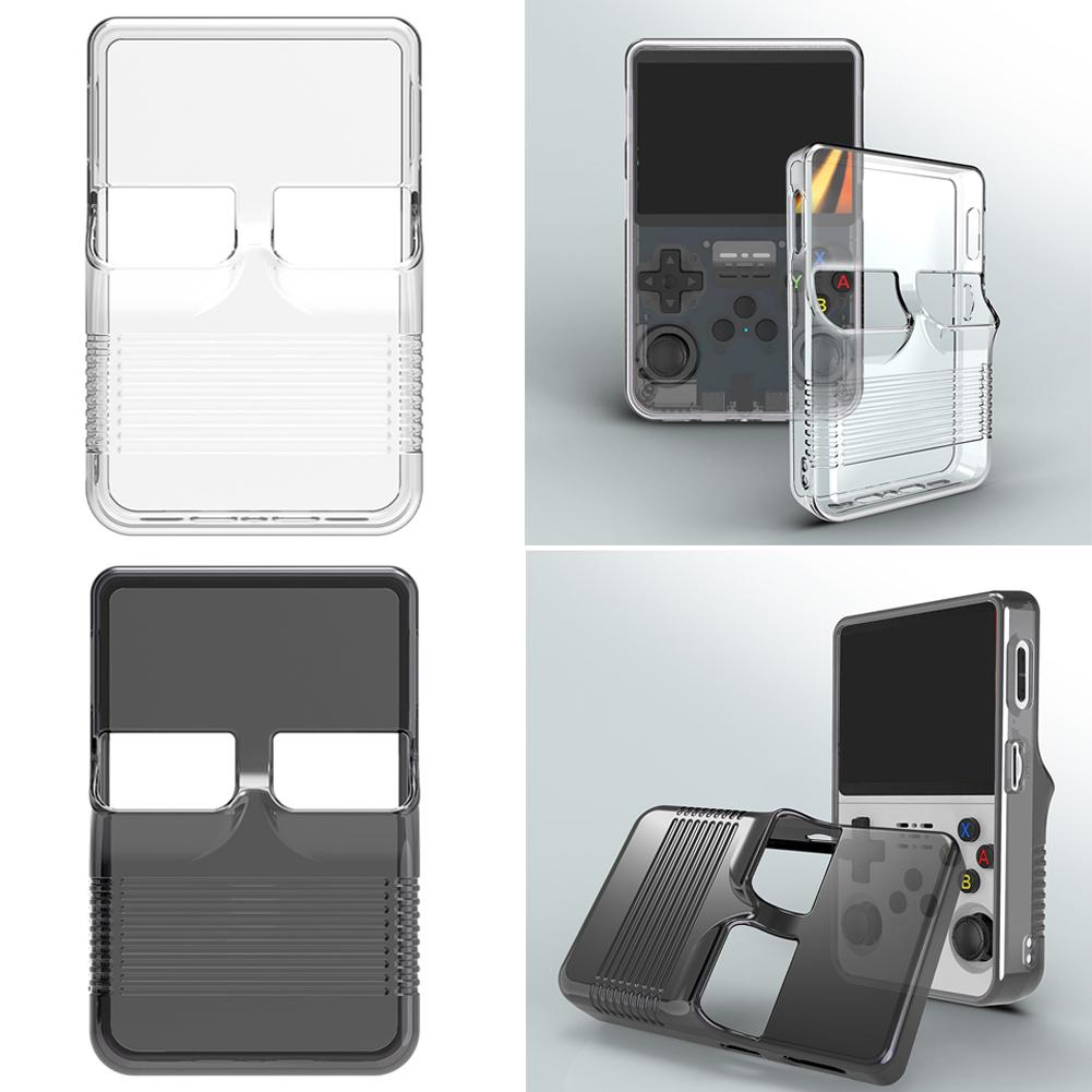 Transparent TPU Case for R36S Handheld Game Console, Waterproof Anti-Scratch Anti-Fall Cover, Solves Console Scratches/Drops