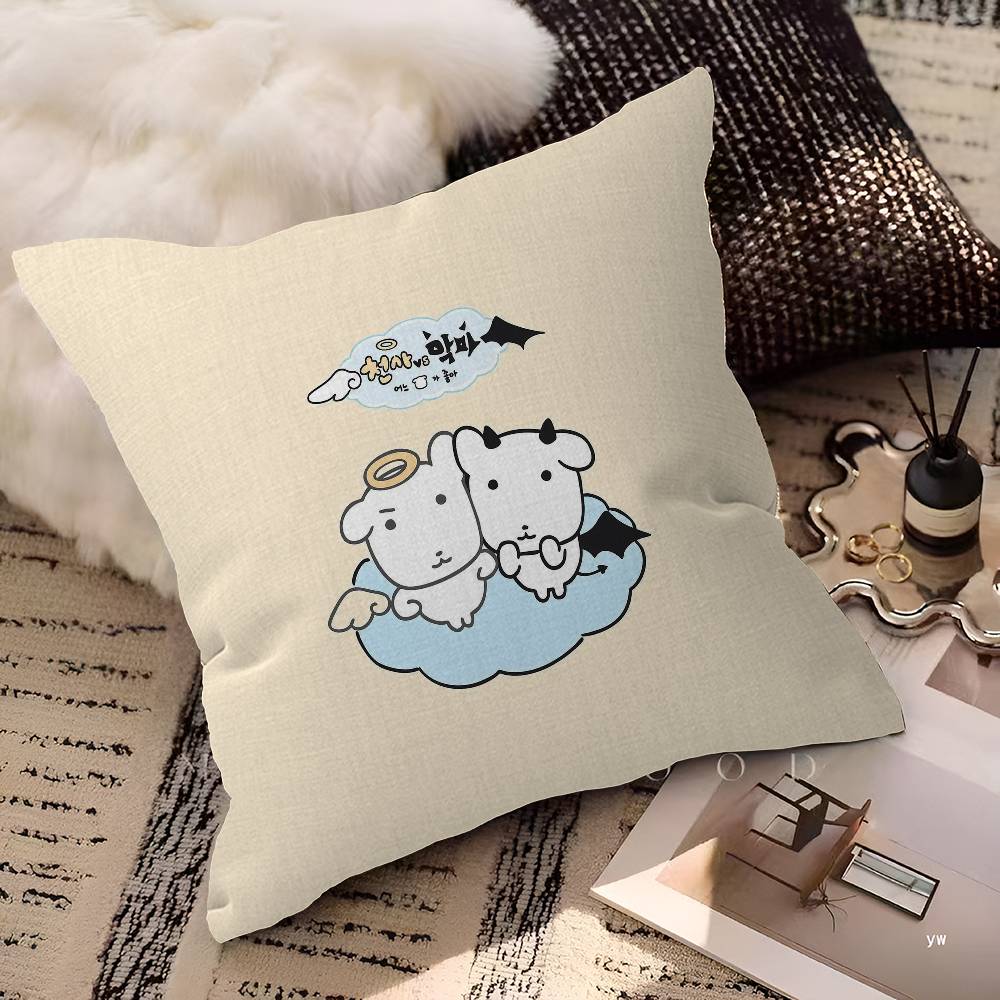 Cute Ganadi Pillow Anime Pillow Sofa Bed Head Pillow Cover Cushion Cover 45X45 Cm Fashion